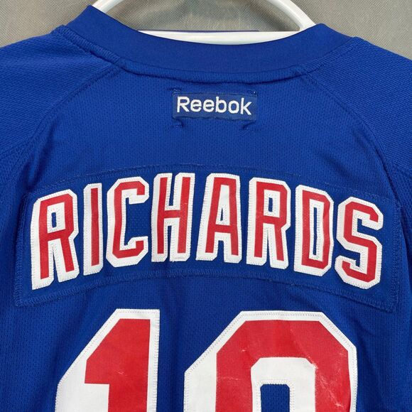 Reebok NHL Rangers Jersey Women Small Blue Lace-Up Richards #19 Licensed Casual - Picture 9 of 12